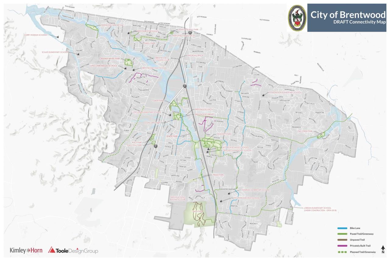 Brentwood City Map