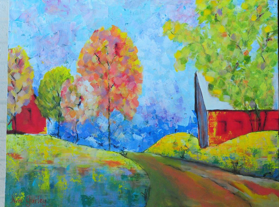 Painting Titled Home Road by Nan Gurley