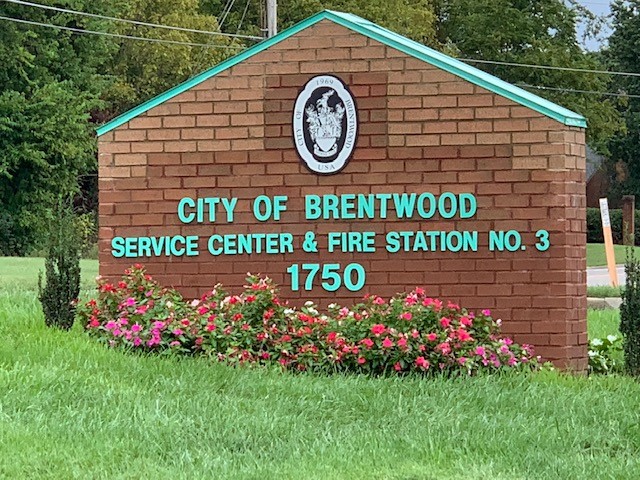 Service center sign