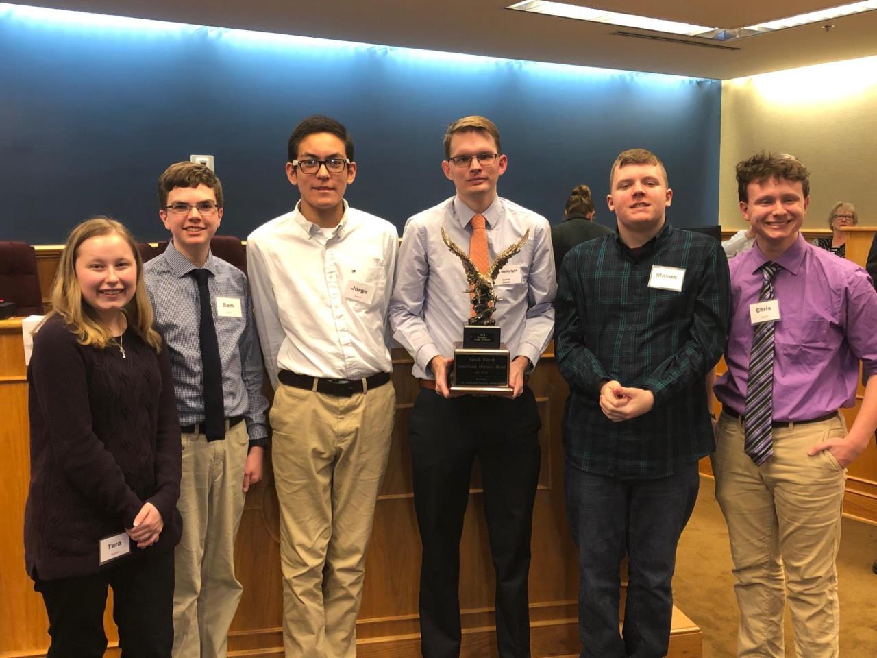 Summit High School History Bowl Champs 2019