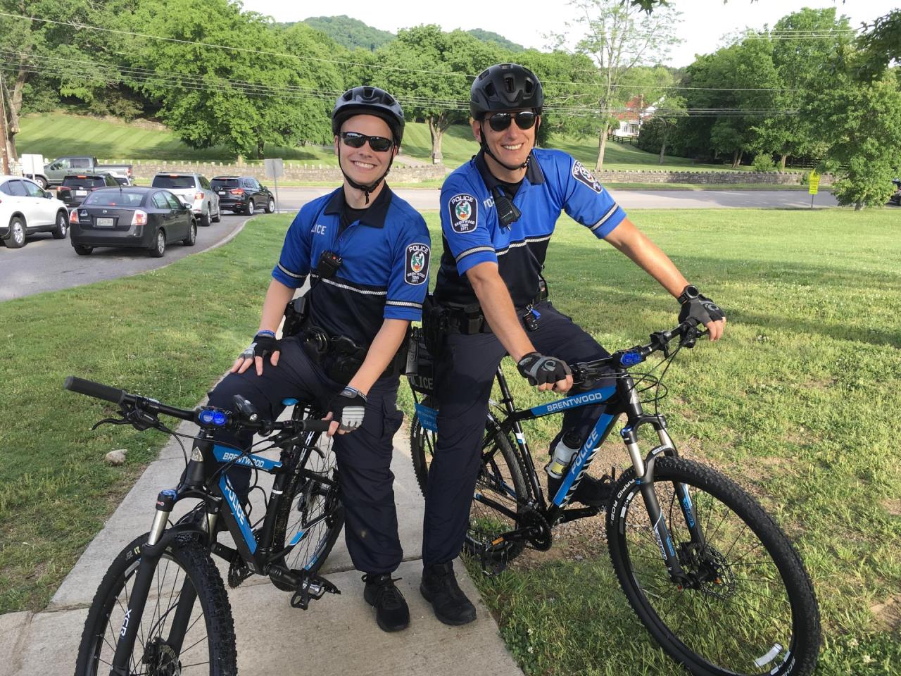Photo of Officer Wickwire and Officer Townsend on Bike Patrol