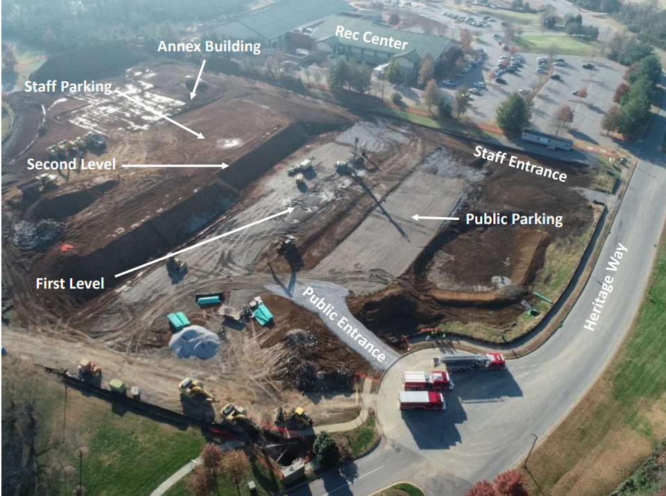 Aerial of Brentwood Police Department