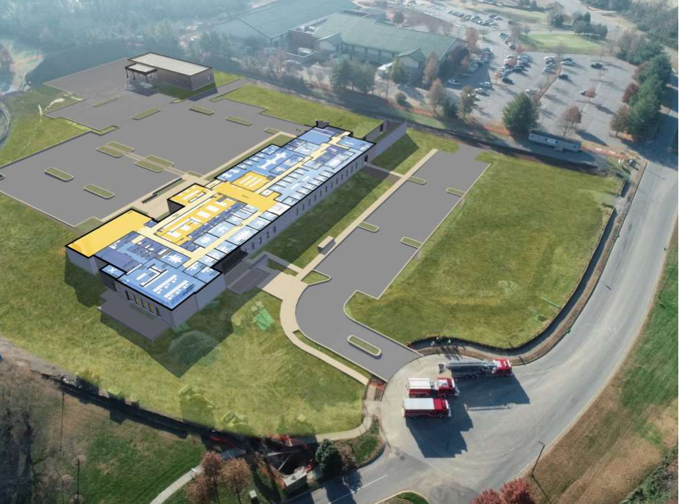 Aerial of Brentwood Police Department