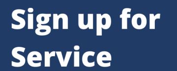 words that read sign up for service