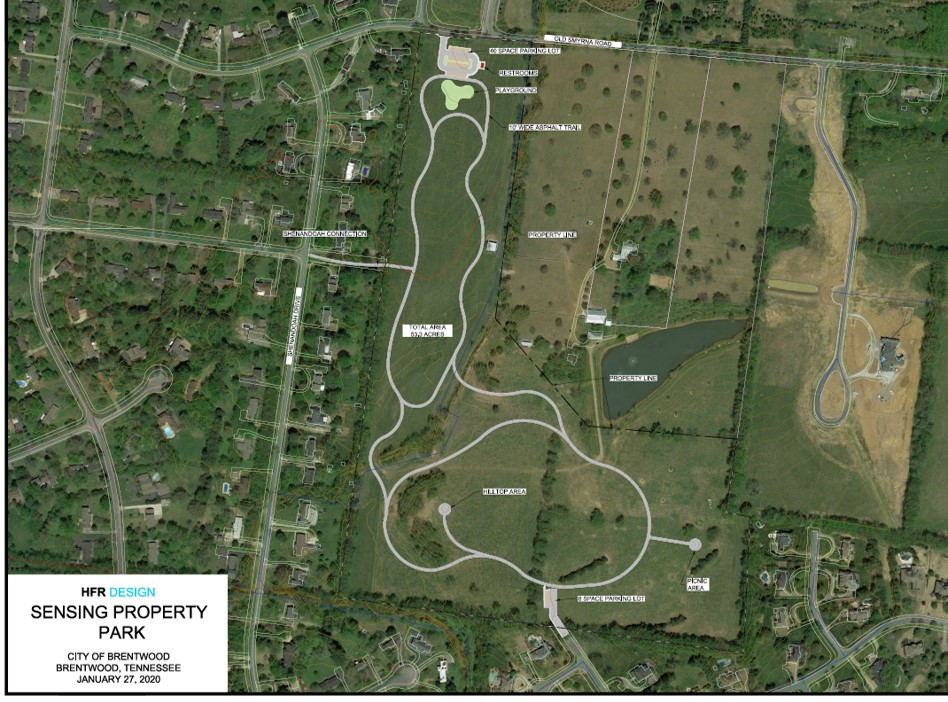 rendering of proposed Windy Hill Park area