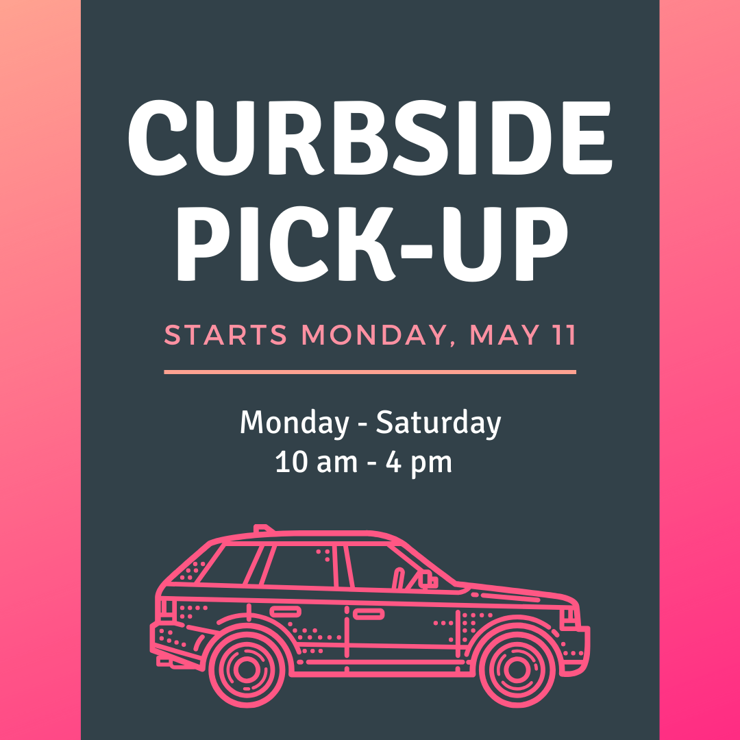 graphic that explains curbside pick-up beings May 11