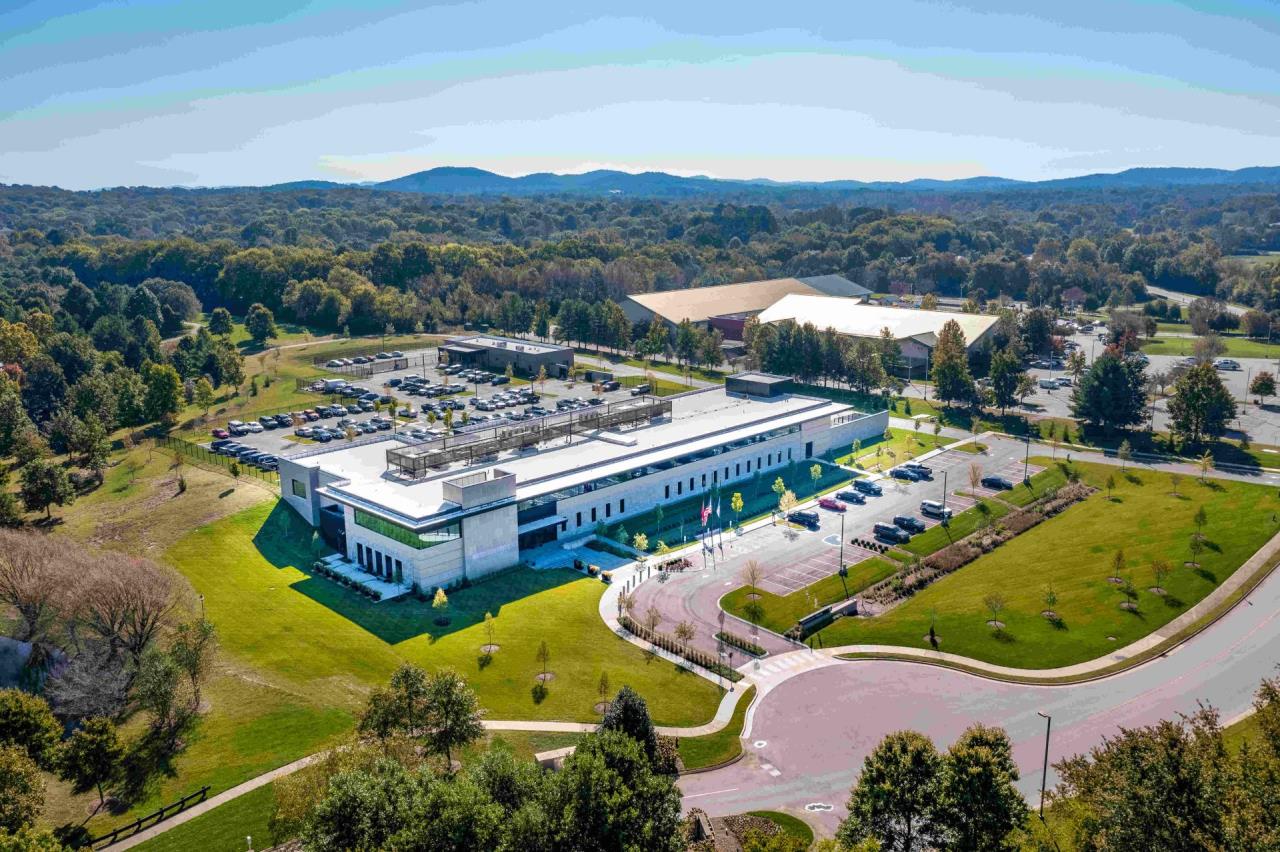 aerial image of BPD Headquarters