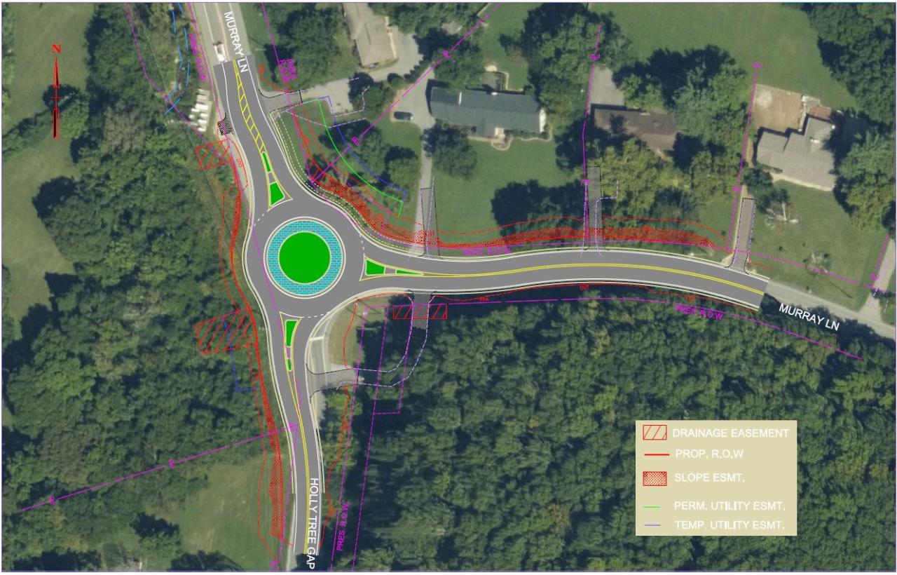 Murray Ln at Holly Tree Gap Intersection 