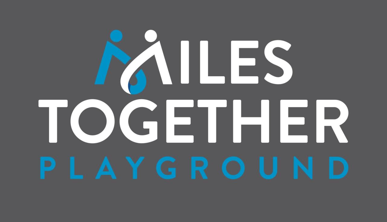words that read Miles Together Playground
