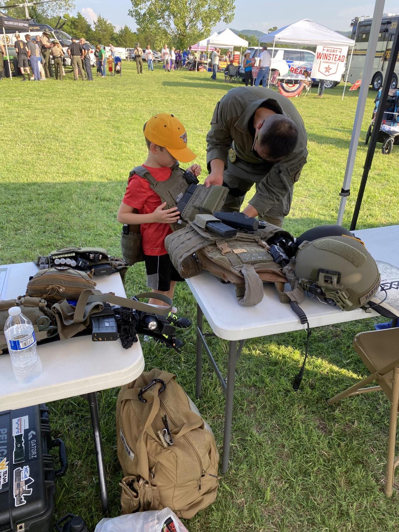 Photo of TRT working with community