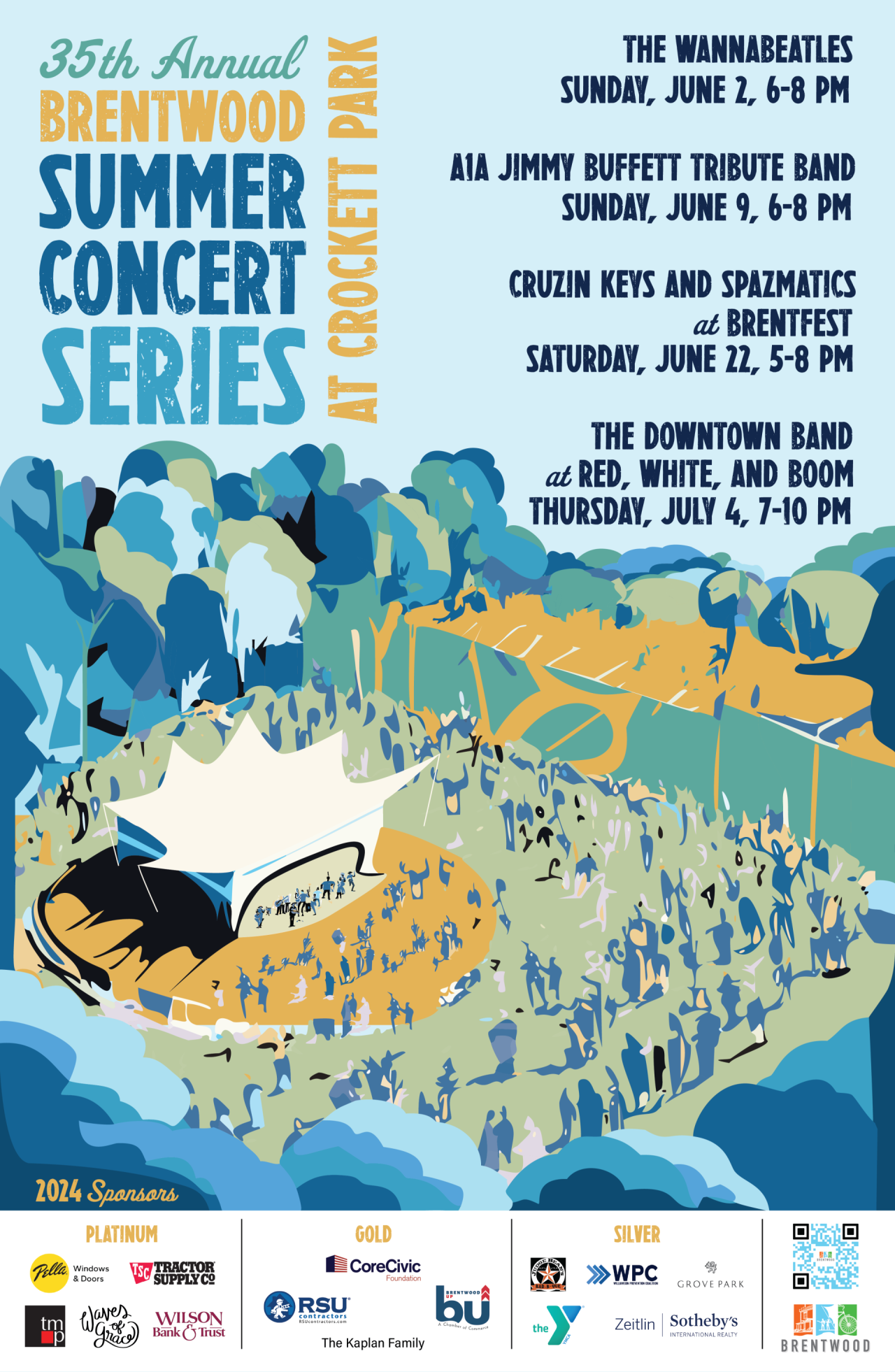 2024 Summer Concerts Series Poster