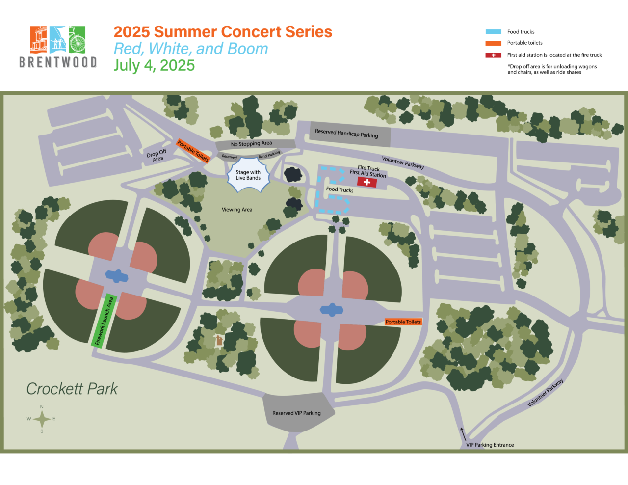2025 Red White and Boom Event Map