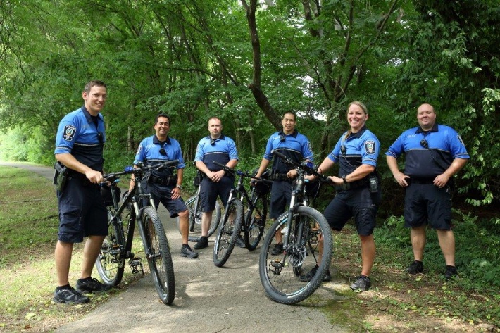 Photo of original Bike Patrol Officers