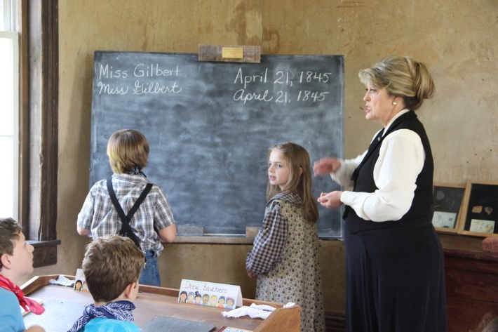 Boiling Spring - Lesson at chalkboard
